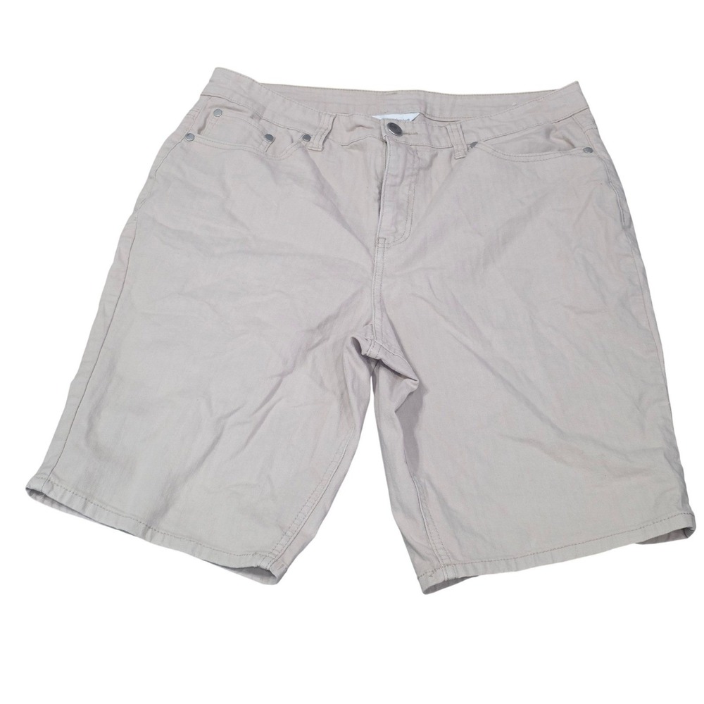 Christopher & Banks Women's Beige Casual Chino Shorts Size 12